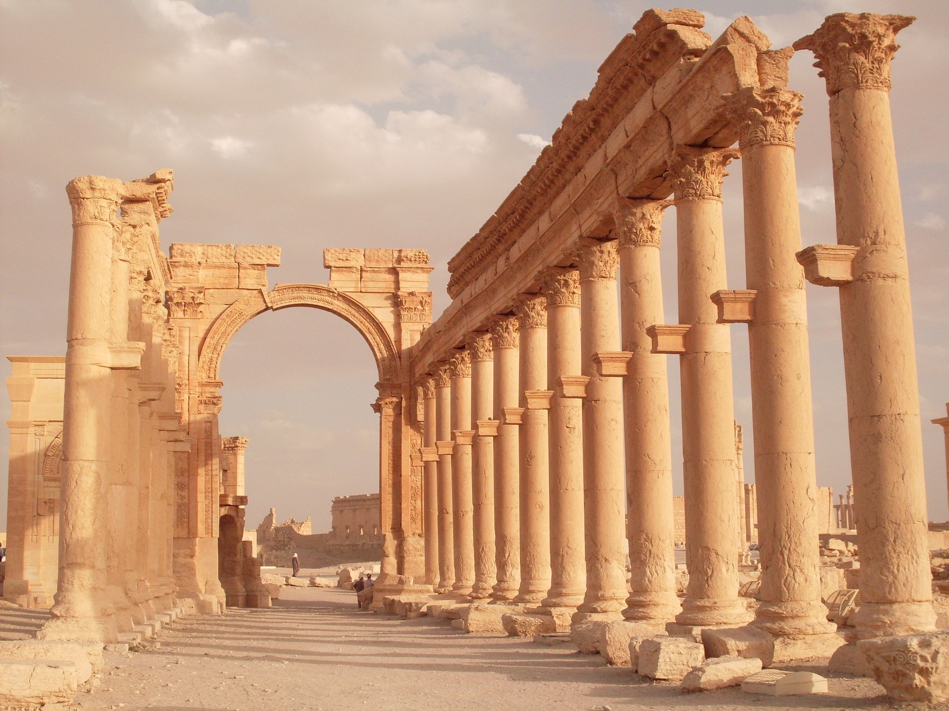 Die Ruinen von Palmyra, Syrien, 2009. 
