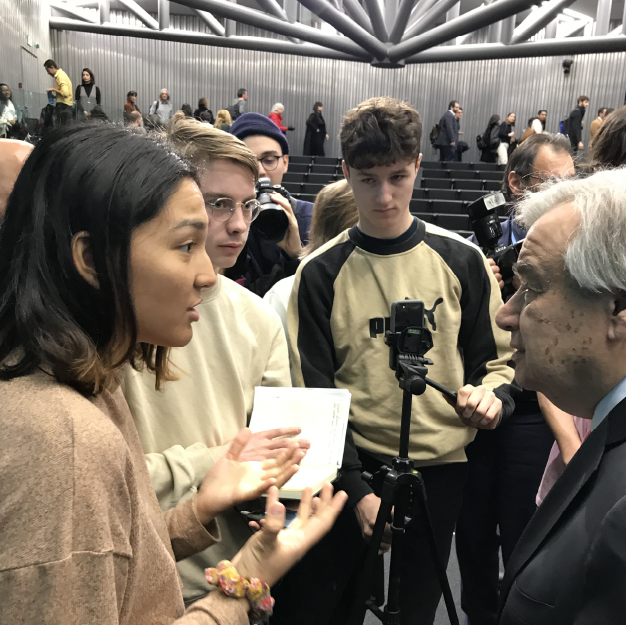 Jeunes reporters à l'ONU - Guterres